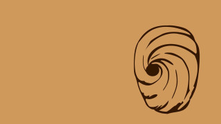 Brown black swirl side minimalist - a minimalist painting free wallpaper for desktop