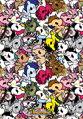 Cartoon characters colorful shapes puzzle - artgem free wallpaper for mobile
