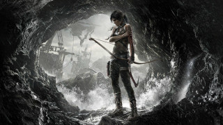 Woman bow arrow cave ship - aleksi briclot free wallpaper