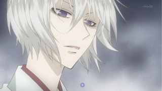 White haired man sōsaku hanga - a blue sky behind free wallpaper