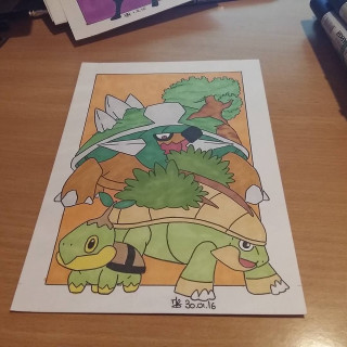 Cartoon character table book nearby - free forest wallpaper for tablet