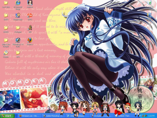 Anime girl flying blue eyes 2 - her arm free wallpaper for desktop