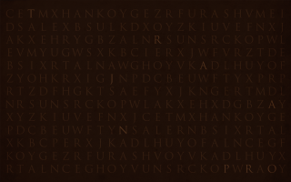 Brown background letters clock center - letter free wallpaper