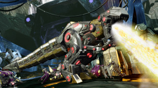 Giant robot missile explosion mecha - a video game scene free wallpaper