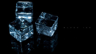 Ice cubes table black surface - benjamin block free wallpaper