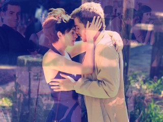 Man woman hugging group people - a park area free wallpaper