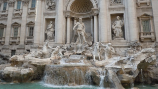 Fountain statues building clock side - alesso baldovinetti free wallpaper