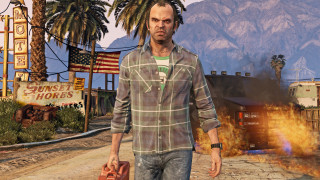 Man briefcase walking street video - in gta v free wallpaper