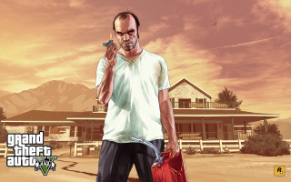 Man holding red briefcase red - american realism free wallpaper