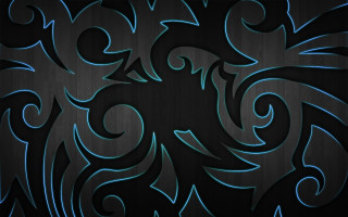 Black background blue swirls wooden - the bottom free wallpaper