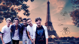 Young men eiffel tower autographs - anne said free wallpaper