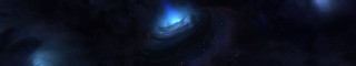 Black hole blue light space - cosmic free wallpaper