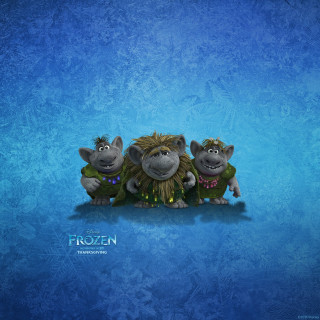 Three cartoon characters row blue - eddie mendoza free wallpaper for tablet