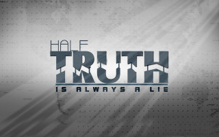 Truth always lie wallpaper background - half robot free wallpaper