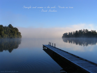 Dock lake quote strength nature - time free wallpaper