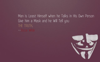 Oscar wilde quote truth mask - cynical realism free wallpaper