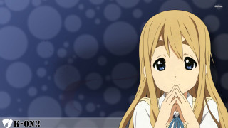 Praying girl blonde hair blue - aguri uchida free wallpaper