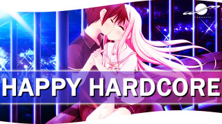 Happy hardcore anime couple kiss - a background free wallpaper
