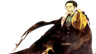 Man coat hat banana dog - his lap free wallpaper