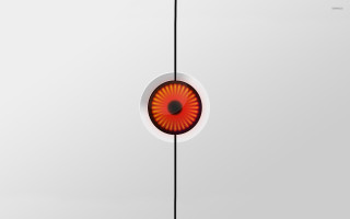 Red black object hanging bauhaus - a circular object free wallpaper for desktop