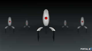 Red glowing objects dark room - beeple free wallpaper