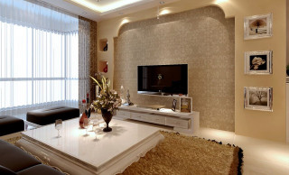 Living room large tv curtains - curtain free wallpaper
