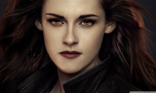 Woman long hair orange eyes 2 - a black collar free wallpaper