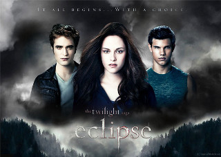 Twilight saga eclipse poster characters - a dark sky free wallpaper