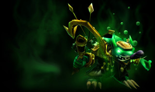 Green yellow character light face - character free wallpaper