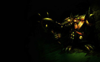 Demonic creature glowing eyes dark - a creature free wallpaper