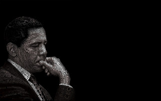 Man suit tie chin think - digital art free wallpaper