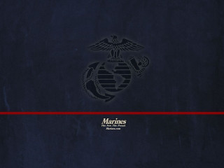 Marine emblem blue background red - a marine emblem free wallpaper