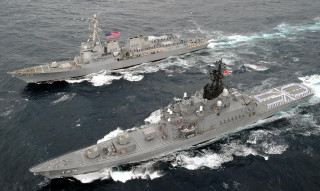 Two ships ocean large small - two ship free wallpaper