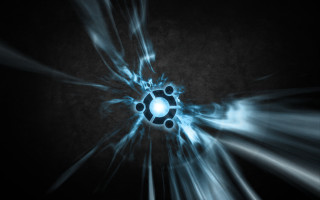 Black blue abstract circle lightblue - blue center free wallpaper for desktop