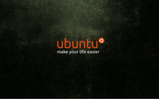 Black background red ubuntu logo - desmond morris free wallpaper