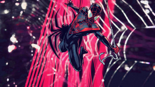 Spiderman hanging upside down neon - upside free wallpaper for desktop