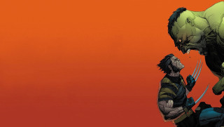 Man wolverine costume hulk red - a red sky behind free wallpaper for desktop