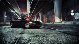 Car tunnel night cobra city - a city street in the background free wallpaper