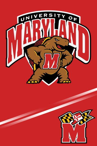 University maryland logo red background - free other wallpaper for mobile