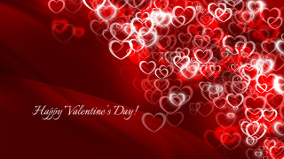 Red valentines day background hearts 3 - a happy valentines day free wallpaper