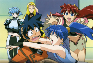 Anime characters group pose room - a picture together free wallpaper for desktop