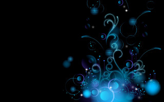 Blue abstract background circles lines - circle free wallpaper for desktop