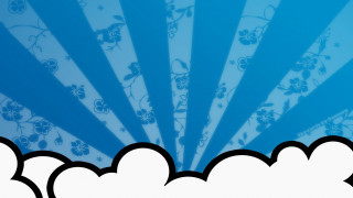 Blue background white clouds blue - behance hd free wallpaper