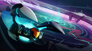 Futuristic space ship stars blue - a futuristic city free wallpaper