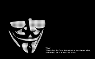 Black white photo man mask - the movie free wallpaper