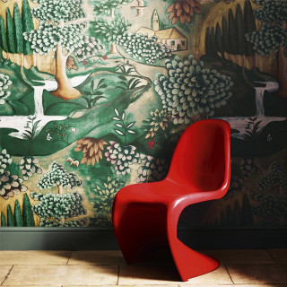 Red chair modern european ink - bold free wallpaper for tablet