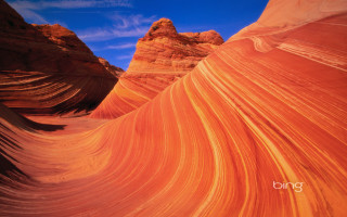 Sand wave desert blue sky - a desert area free wallpaper for desktop