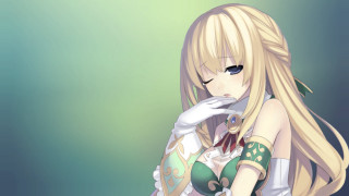 Alice prin green dress long 2 - official art free wallpaper for desktop