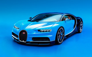 Blue bugatti car image - shiny free wallpaper for desktop