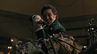 Man suit horse camera sitting - his other hand free wallpaper for desktop